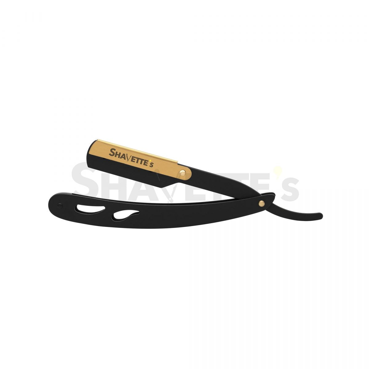 Classic  Black Razor with Gold Lock