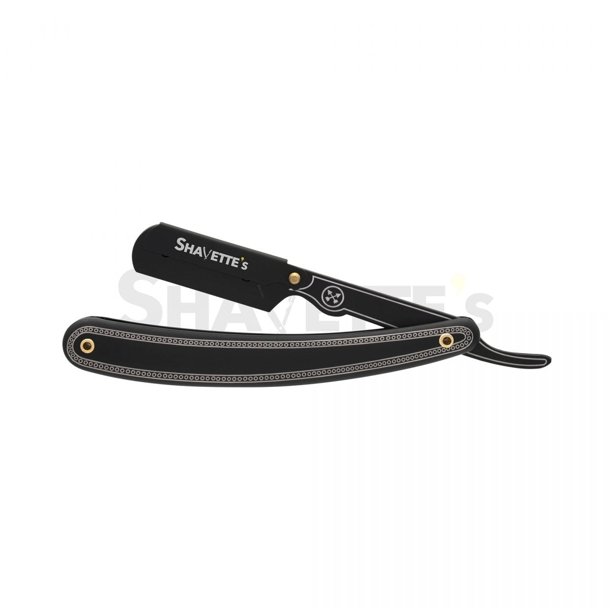 Black Parker style Straight shaving Razor