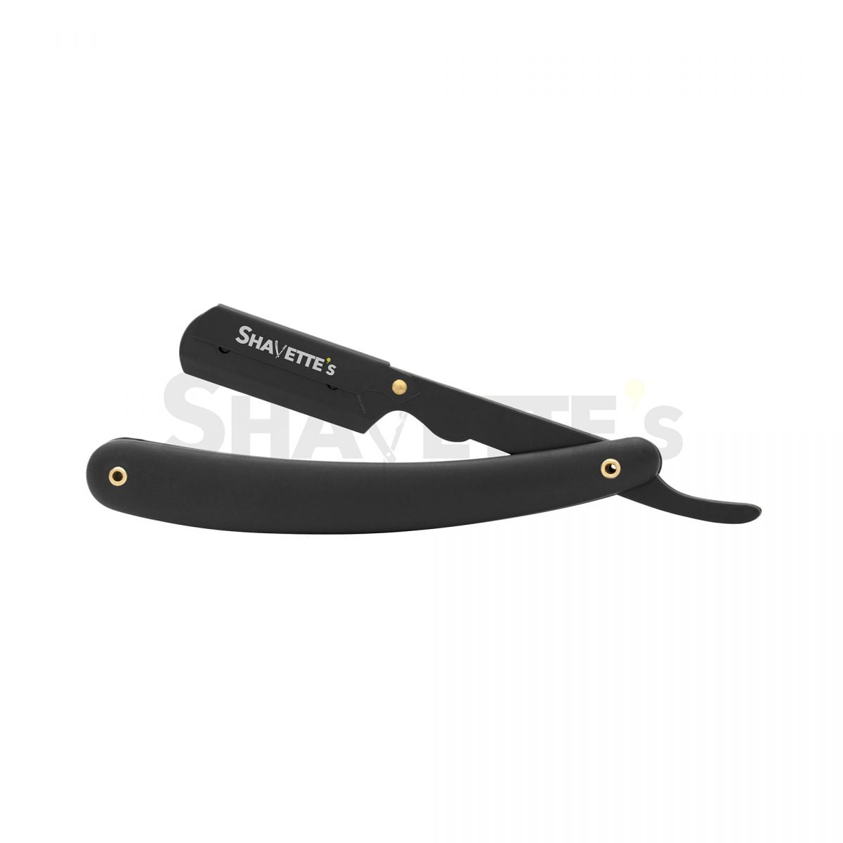 Black Parker style Plain Straight shaving Razor