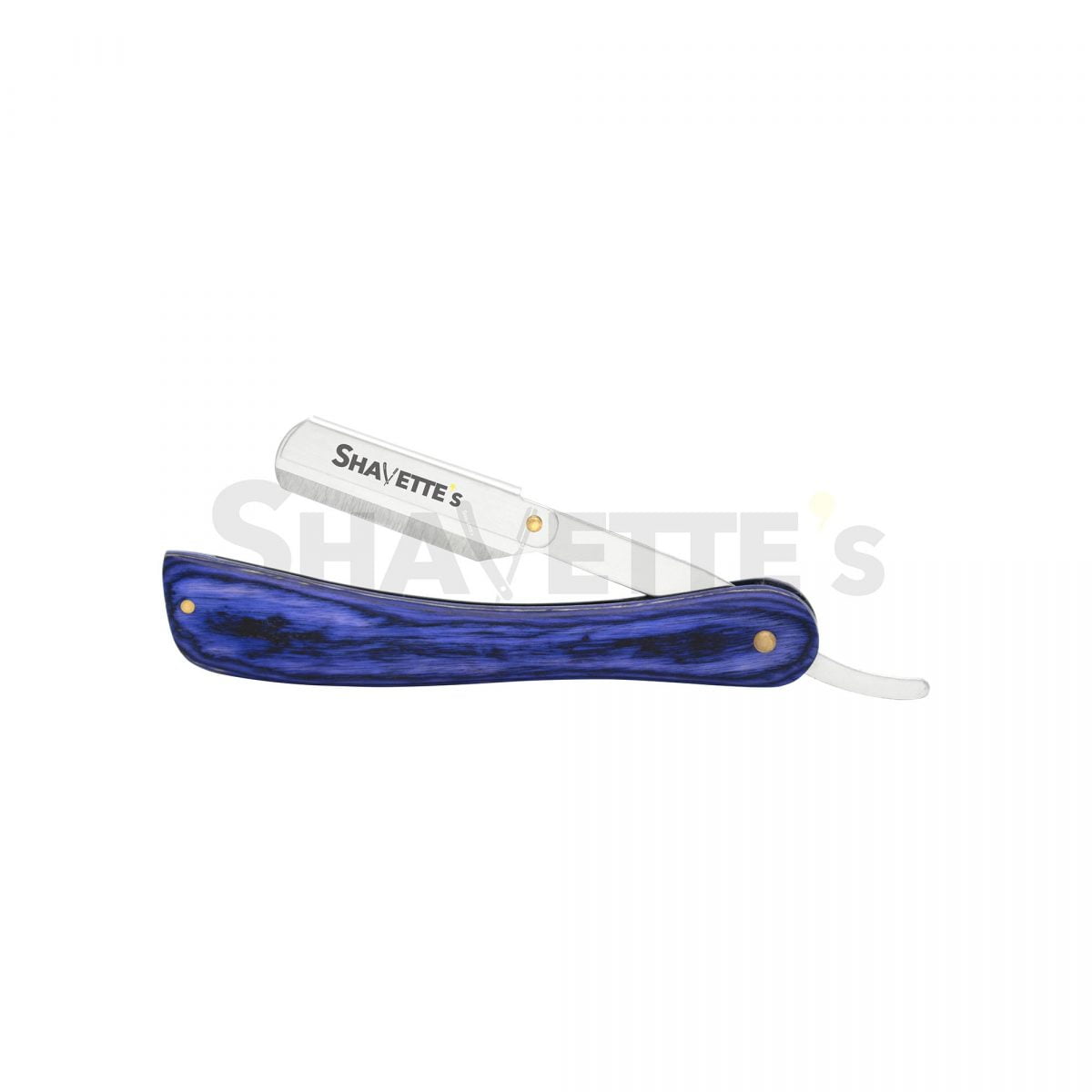 Blue Pakkawood handle Shavette Razor